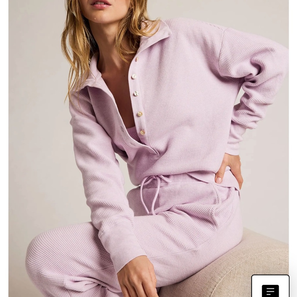 Negative Underwear Lilac Waffle Knit pullover